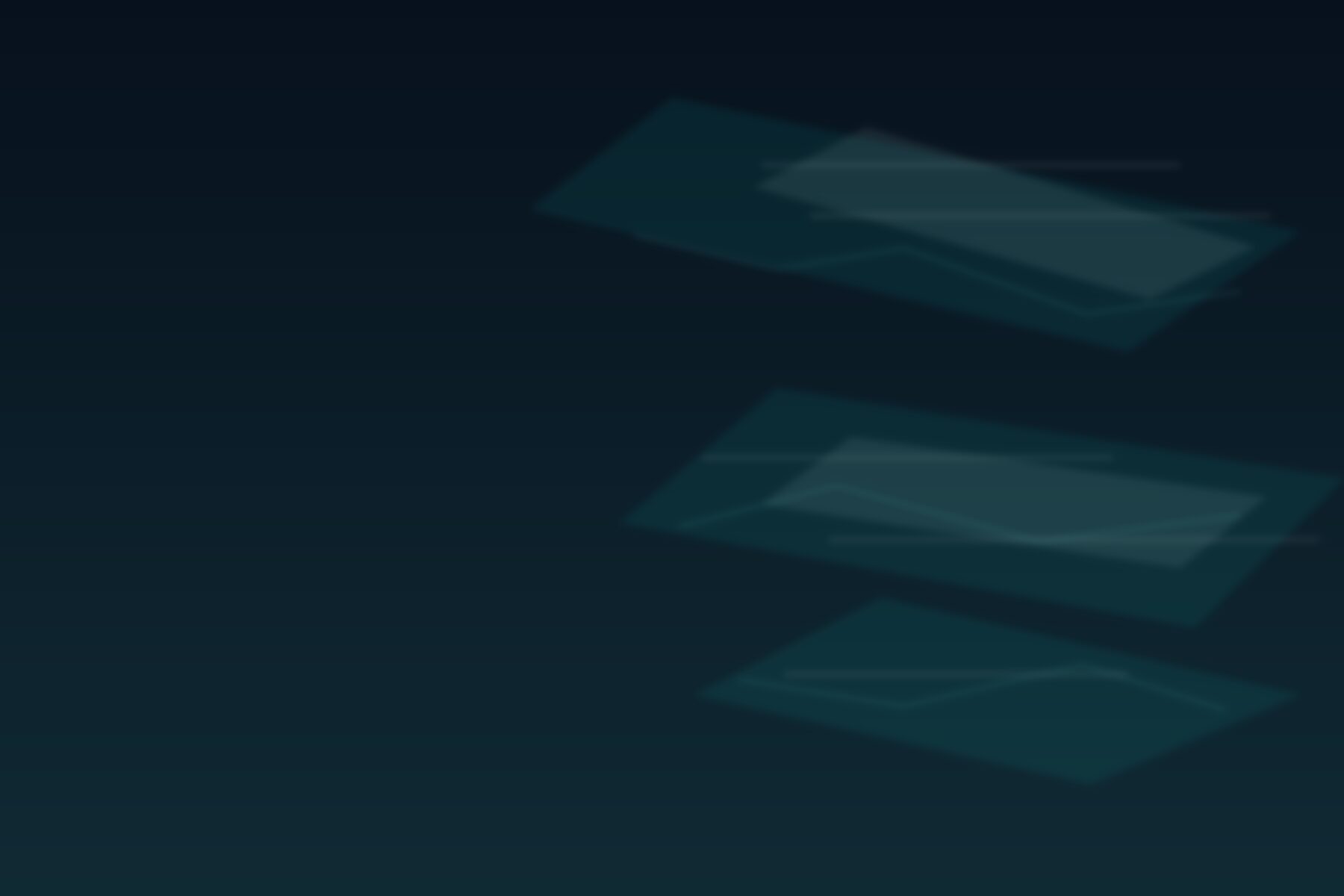 Abstract commerce command visual with layered data lines and teal light